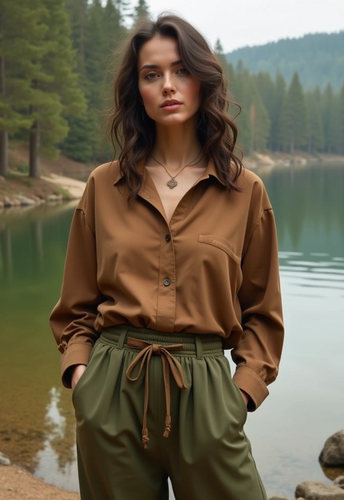 21 Stunning Fisherman Aesthetic Outfits That'll Make You Hooked on Style! - 10. Earthy Tones