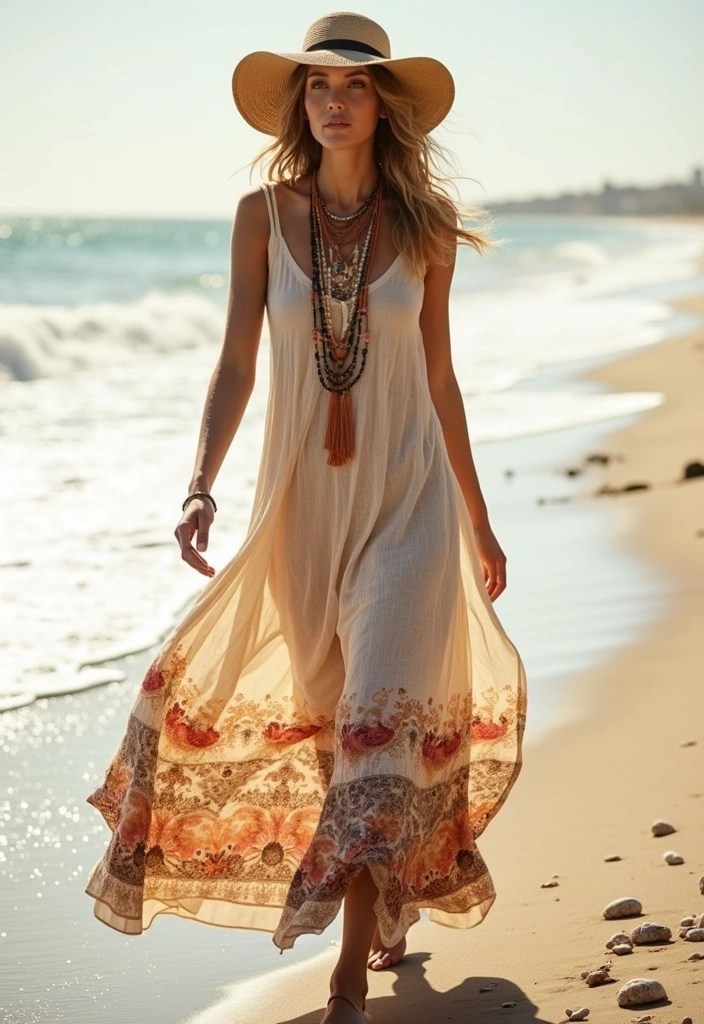 21 Stunning Fisherman Aesthetic Outfits That'll Make You Hooked on Style! - 6. Breezy Bohemian